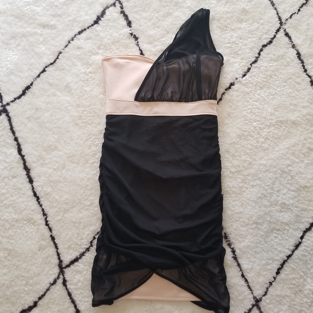 ASOS Pink Black Dress Small 4